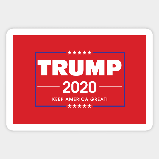 Trump 2020 - Keep America Great! Sticker by mikepod